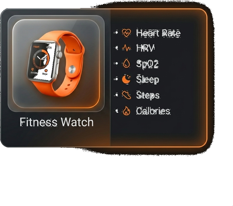 Fitness Watch tracks 6 health metrics